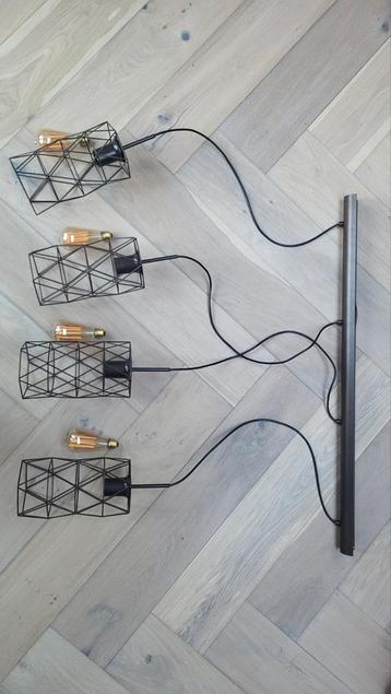 Industriële Hanglamp Eettafel - 4 lichts beschikbaar voor biedingen