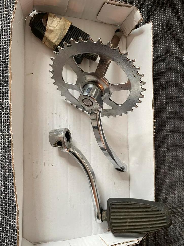 Puch Maxi N Trapas/crankstel/pedalen, Fietsen en Brommers, Brommeronderdelen | Puch, Gebruikt, Ophalen of Verzenden