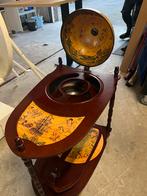 Wereldbol Tafel - Uniek en Stijlvol!, Huis en Inrichting, Ophalen, Gebruikt, 50 tot 100 cm, Tafelblad