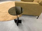Nieuw Beek Cross bijzettafels Glas hout Design tafel D35, Huis en Inrichting, Tafels | Bijzettafels, Rond, Nieuw, Ophalen of Verzenden
