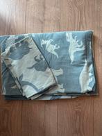 Ikea 1 persoons dekbedovertrek dinos, Gebruikt, Eenpersoons, Blauw, Dekbedovertrek