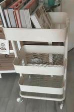 Ikea kast Billy 106x80x28cm beuken + Raskog trolley roltafel, Ophalen, Gebruikt