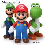 SET 3 Mario Yoshi Luigi 12 cm poppetjes figuren figuur games, Ophalen of Verzenden, Nieuw