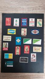 Lucifermerken KLEIN diverse dranksoorten  20 stuks, Verzenden, Gebruikt, Luciferdoosjes of -merken