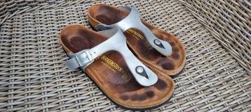 Birkenstock slippers sandalen zilverkleurige mt 40 beschikbaar voor biedingen