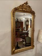 Franse kuifspiegel met geslepen glas van €450 voor €350, Ophalen, Rechthoekig