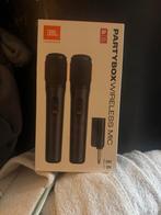 Nieuwe model JBL wireless microfoon set voor partybox, Ophalen of Verzenden, Zo goed als nieuw, Zangmicrofoon