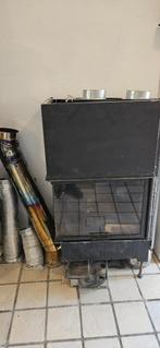 Inbouwkachel - Hoek (L) - Merk: Schmid, Ophalen, Gebruikt, Houtkachel, Inbouw