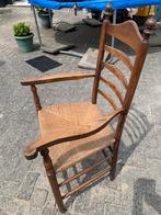 Mooie set van tweehouten stoelen met rieten zitting, Ophalen, Gebruikt, Bruin, Vier