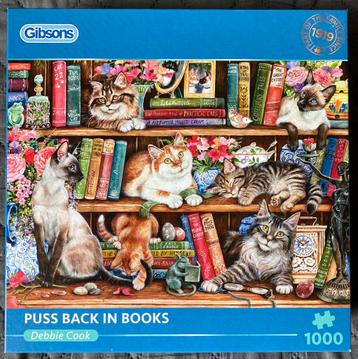 Gibsons puzzel 1000 stukjes puss back in books beschikbaar voor biedingen