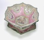 Porseleinen Art Nouveau kom met bord, Antiek en Kunst, Antiek | Porselein, Ophalen of Verzenden
