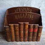 Houten tijdschriftenbak krantenbak magazine *Etage3*, Gebruikt, ., Ophalen of Verzenden, .