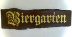Groot handgeschilderd houten Biergarten bord / Duitsland, Ophalen of Verzenden, Nieuw