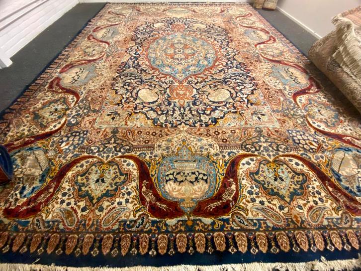 origineel handgeknoopt perzisch Kashmar tapijt, Huis en Inrichting, Stoffering | Tapijten en Kleden, Gebruikt, 200 cm of meer