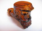 vintage parfumflesje AVON man met baard en pet bruin glas, Ophalen of Verzenden, Gebruikt