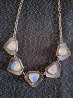 Vintage ketting met glazen stenen, Ophalen of Verzenden, Gebruikt, Overige materialen