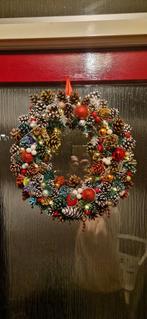 Handgemaakte kerstkrans met lichtjes, Diversen, Ophalen, Nieuw
