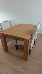 GRATIS Massief eikenhouten eettafel – 150x96 cm, Ophalen, Gebruikt, 100 tot 150 cm, 50 tot 100 cm