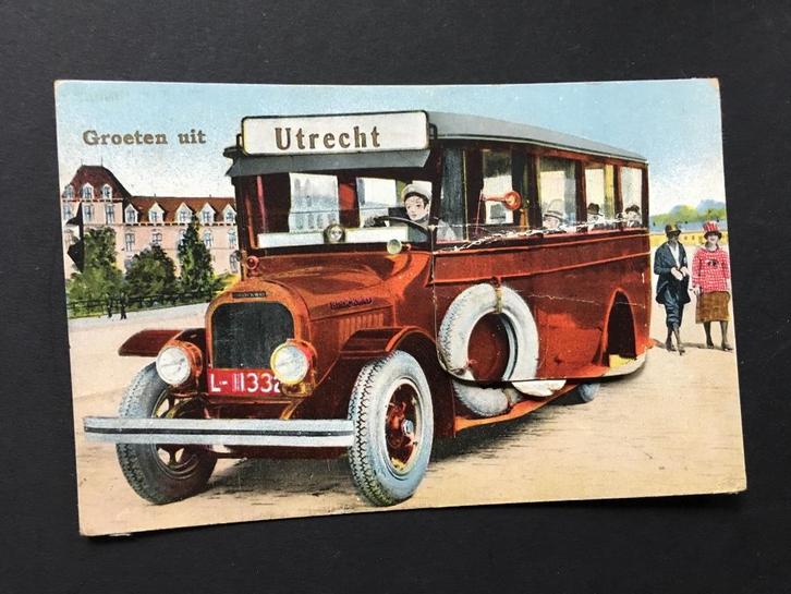Vooroorlogse bus (leporello) uit Utrecht (1931), Verzamelen, Ansichtkaarten | Nederland, Gelopen, Utrecht, 1920 tot 1940, Ophalen of Verzenden