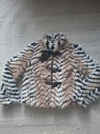 Zebra faux fur jasje met gespen maat s m, Maat 38/40 (M), Beige, Nieuw, Ophalen of Verzenden