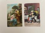 2 x antieke ansichtkaart. Oa opa met kleinkind 1914, Ophalen, Voor 1920, Ongelopen, Overige thema's