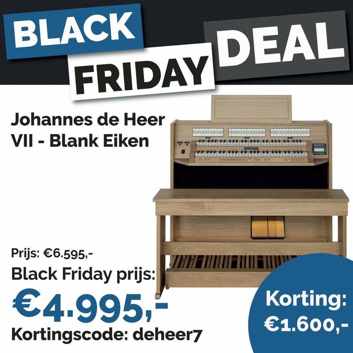 Johannes de Heer VII Orgel, Muziek en Instrumenten, Orgels, Nieuw, Orgel, 2 klavieren, Ophalen of Verzenden