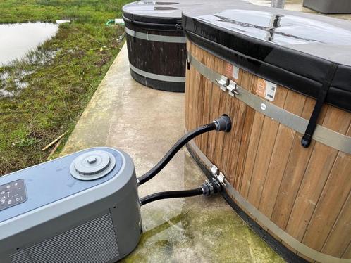2 Persoons Hottub I Zoutwater I Warmtepomp I Kirami, Tuin en Terras, Bubbelbaden en Hottubs, Zo goed als nieuw, Vast, Filter, Ophalen