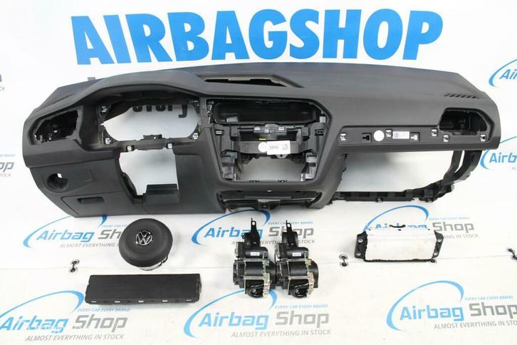 Airbag set Dashboard zwart GTI Volkswagen Tiguan 2016-heden, Auto-onderdelen, Dashboard en Schakelaars, Gebruikt, Ophalen of Verzenden
