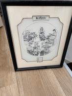 Glas gravure kapster / kapsalon van G Swaenepoel, Antiek en Kunst, Ophalen of Verzenden