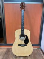 Gitaar + Korg Stemmer, Muziek en Instrumenten, Snaarinstrumenten | Gitaren | Akoestisch, Ophalen of Verzenden, Gebruikt, Western- of Steelstringgitaar