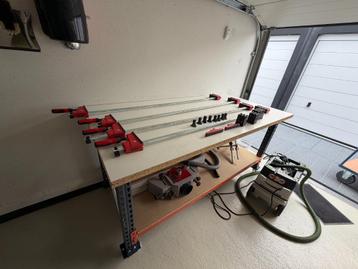 lijmtafel/werktafel (ZEER STEVIG MET WIELEN) beschikbaar voor biedingen
