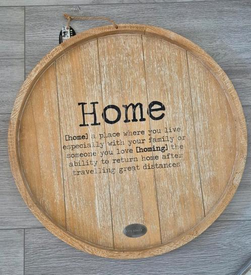 Mooi Riverdale wandbord HOME, tekstbord, spreuk, dienblad, Huis en Inrichting, Woonaccessoires | Tekstborden en Spreuken, Zo goed als nieuw