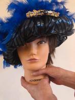 Carnavals hoed, uniek originele blauw met gouden hoed, Kleding | Heren, Carnaval, Unieke originele hoed, Ophalen of Verzenden