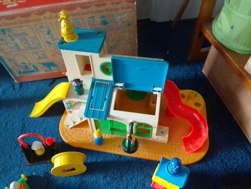 Fisher Price vintage Sesame street clubhouse, Kinderen en Baby's, Speelgoed | Fisher-Price, Gebruikt, Speelset, Ophalen of Verzenden