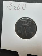 1 cent 1826 U Willem I, Postzegels en Munten, Munten | Nederland, Koning Willem I, Ophalen of Verzenden, 1 cent, Losse munt
