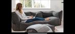 Loungepug Cord Hoekbank Antraciet Grijs, Huis en Inrichting, Zitzakken, Ophalen, Zo goed als nieuw