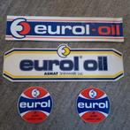 Vier leuke stickers.  EUROL-OIL., Verzamelen, Ophalen of Verzenden, Zo goed als nieuw, Overige typen