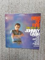 vinyl lp Johnny Cash ring of fire- the best of johnny cash, Cd's en Dvd's, Vinyl | Country en Western, Ophalen of Verzenden, Gebruikt