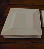 Xenos 5 wit Borden Set - Vierkant Design 💫, Ophalen of Verzenden, Zo goed als nieuw, Bord(en), Effen