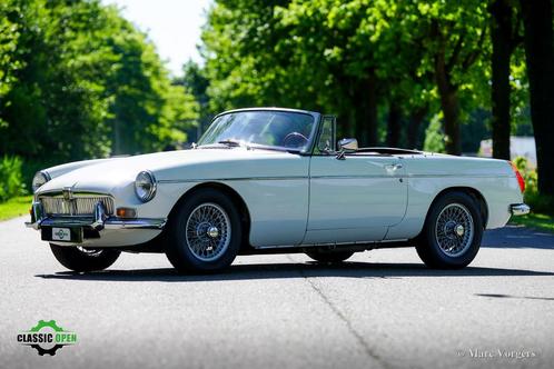 MG MGB Overdrive  1800, Auto's, MG, Bedrijf, B, Lederen bekleding, Benzine, Cabriolet, Handgeschakeld, Wit, Zwart
