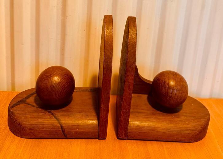 Art Deco boekensteunen in hout, Antiek en Kunst, Antiek | Kantoor en Zakelijk, Ophalen of Verzenden