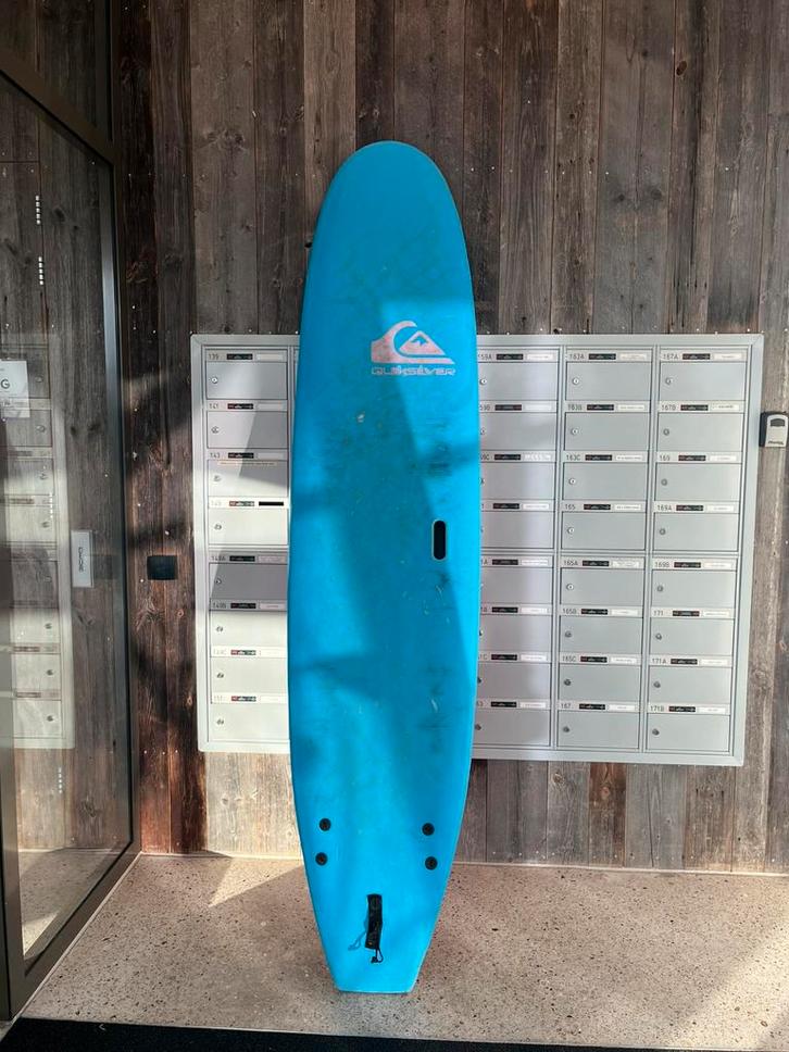 Quiksilver surfboard surfplank soft sofftop 254cm 8’4 8.4ft, Watersport en Boten, Golfsurfen, Gebruikt, Longboard, Met vinnen