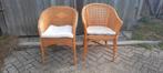 Rieten stoelen, Huis en Inrichting, Ophalen, Twee, Overige kleuren, Riet of Rotan