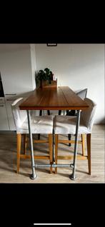 Bartafel met krukken en stoelen, Ophalen, 100 tot 150 cm, Stijger, Tot twee personen