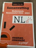 Samenvatting Nederlands VMBO TL/GL 2022-2023, Ophalen of Verzenden, Zo goed als nieuw, VMBO, Nederlands
