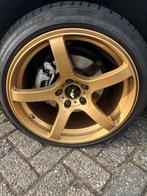 JR Racing 18 inch velgen met winterbanden, 18 inch, Gebruikt, Banden en Velgen, Personenwagen
