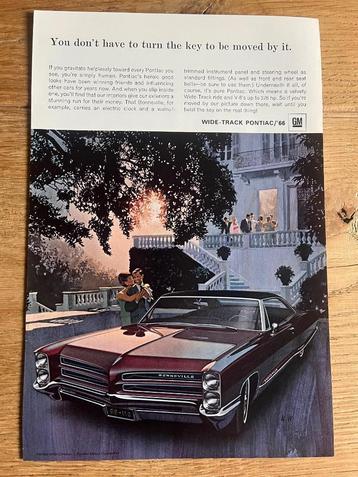 Pontiac Bonneville 1966 originele advertentie vintage beschikbaar voor biedingen