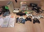 Xbox 360 met veel games, Kinekt, HDDVD, Controllers, Ophalen of Verzenden, 120 GB, Met 2 controllers
