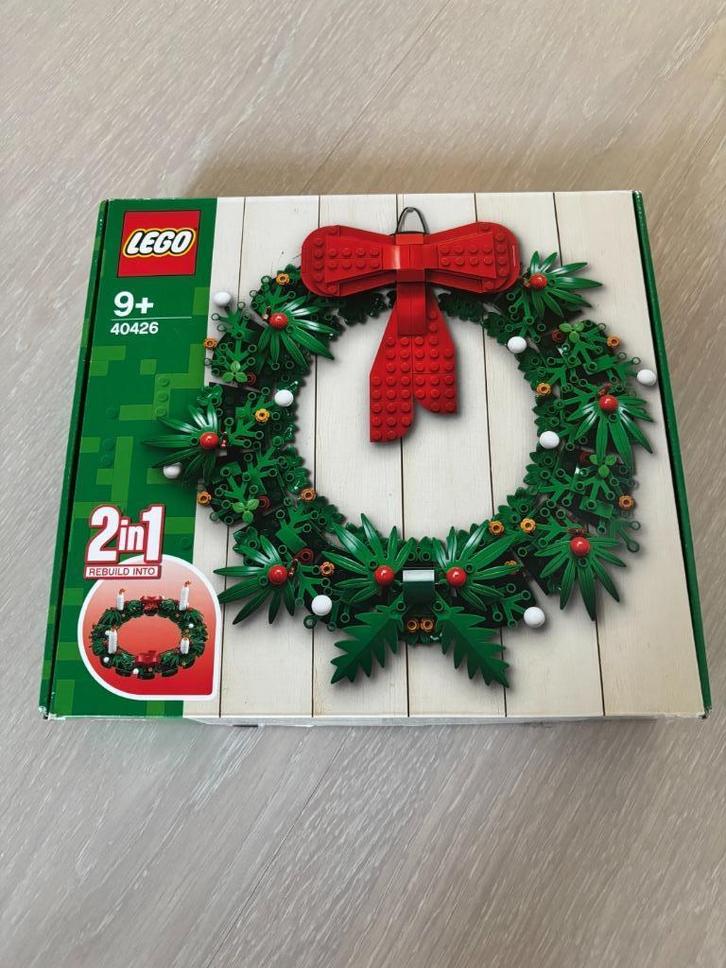 Lego 40426 kerstkrans - 510 stukjes, Kinderen en Baby's, Speelgoed | Duplo en Lego, Zo goed als nieuw, Lego, Complete set, Ophalen
