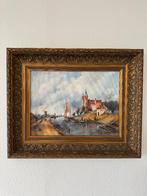 Te koop een oud schilderij Hollands landschap, Ophalen